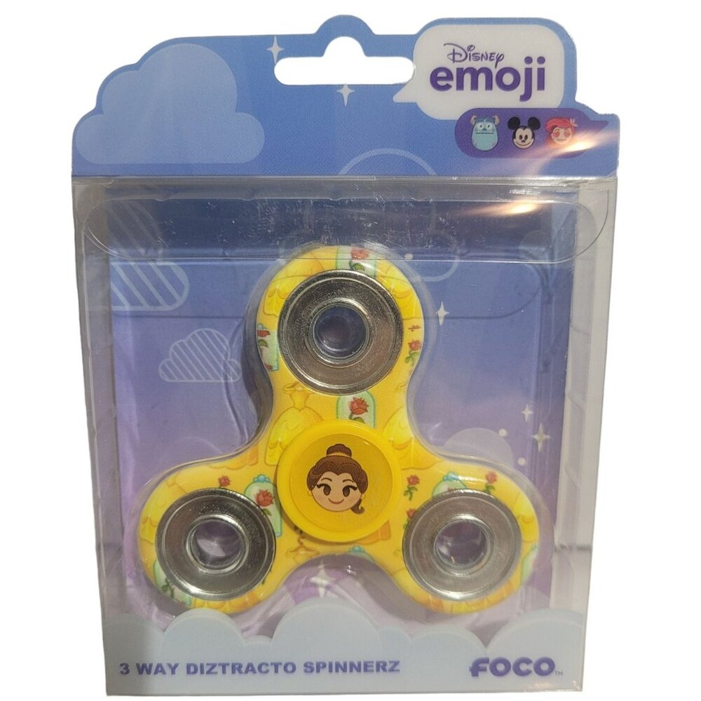 Belle Beauty & The Beast Disney Emoji Three Way Diztracto Fidget Hand Spinner